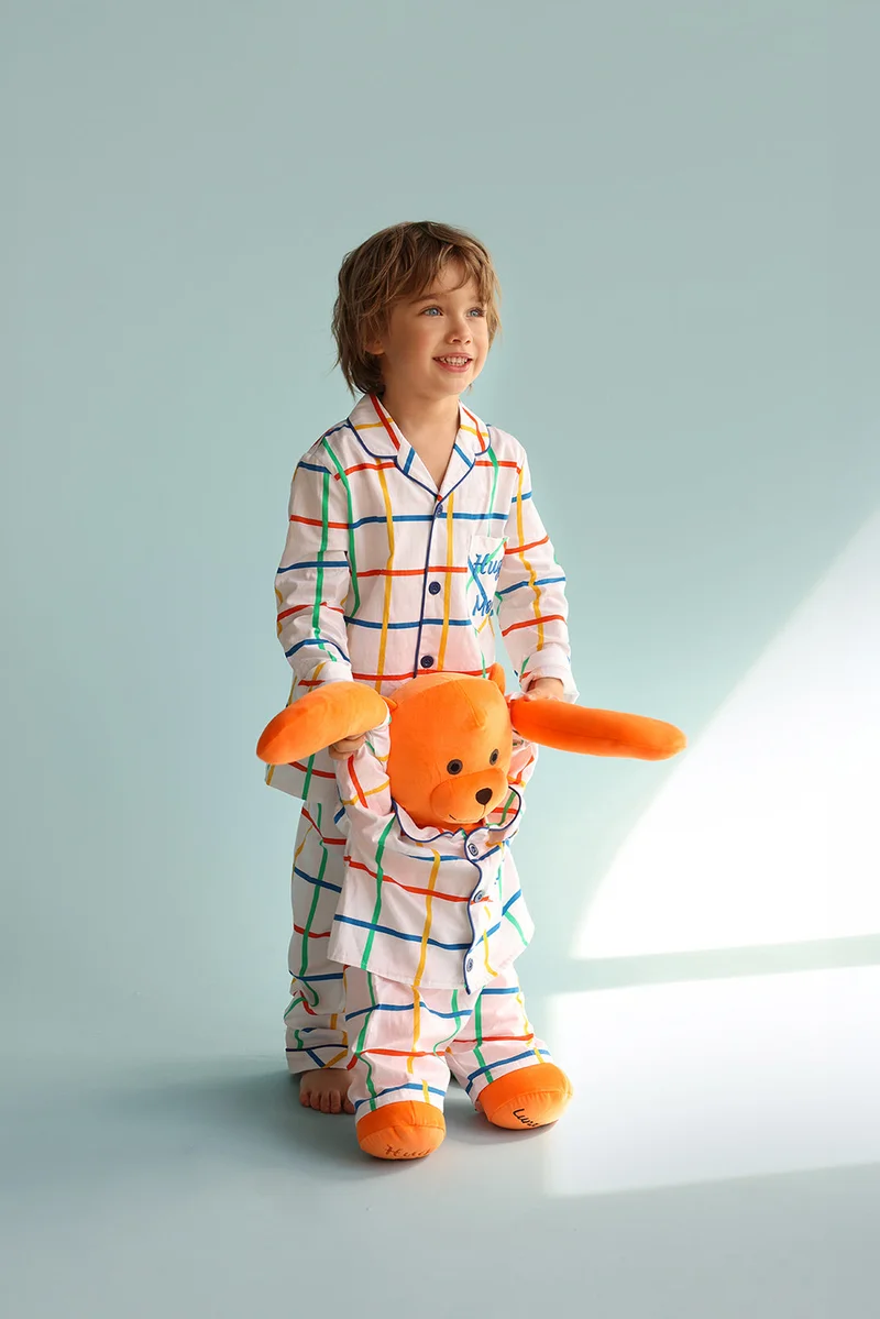 Luna Mia 'Max' Hug Me Pyjama Set With Matching Mega Size Teddy Bear