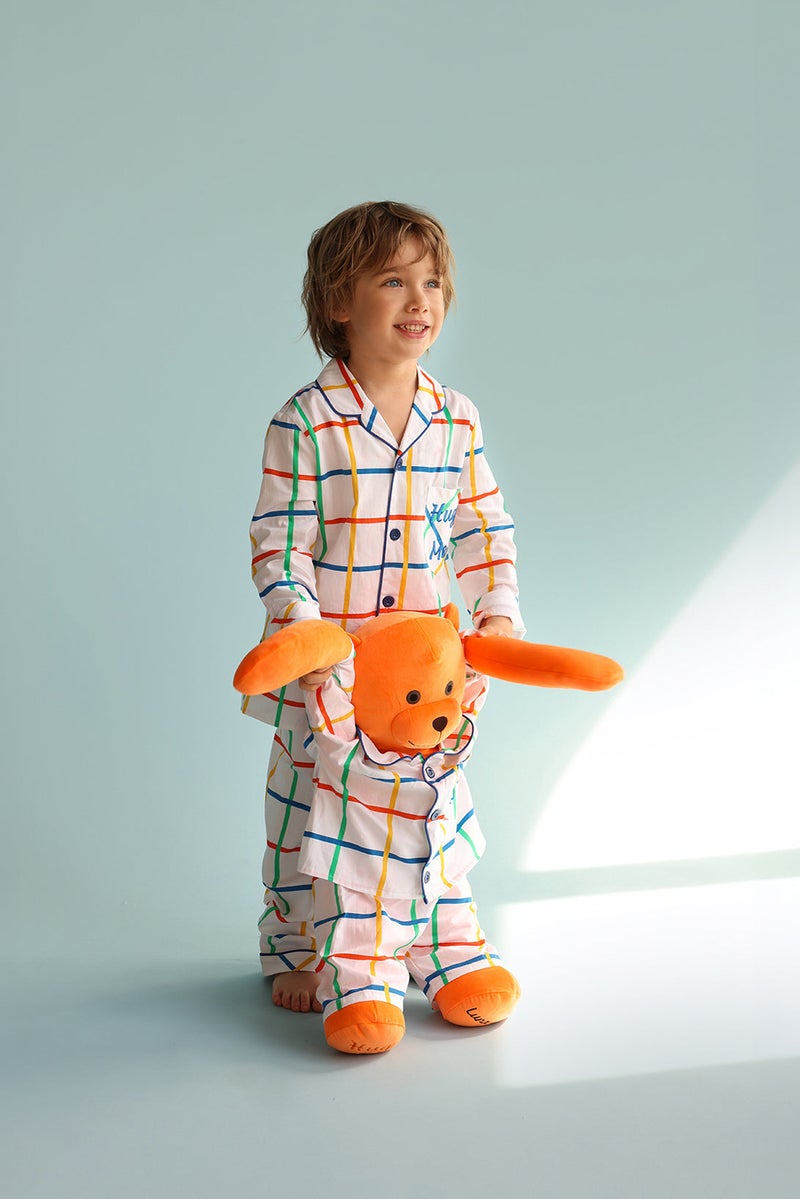 Luna Mia 'Max' Hug Me Pyjama Set With Matching Mega Size Teddy Bear - Image 2