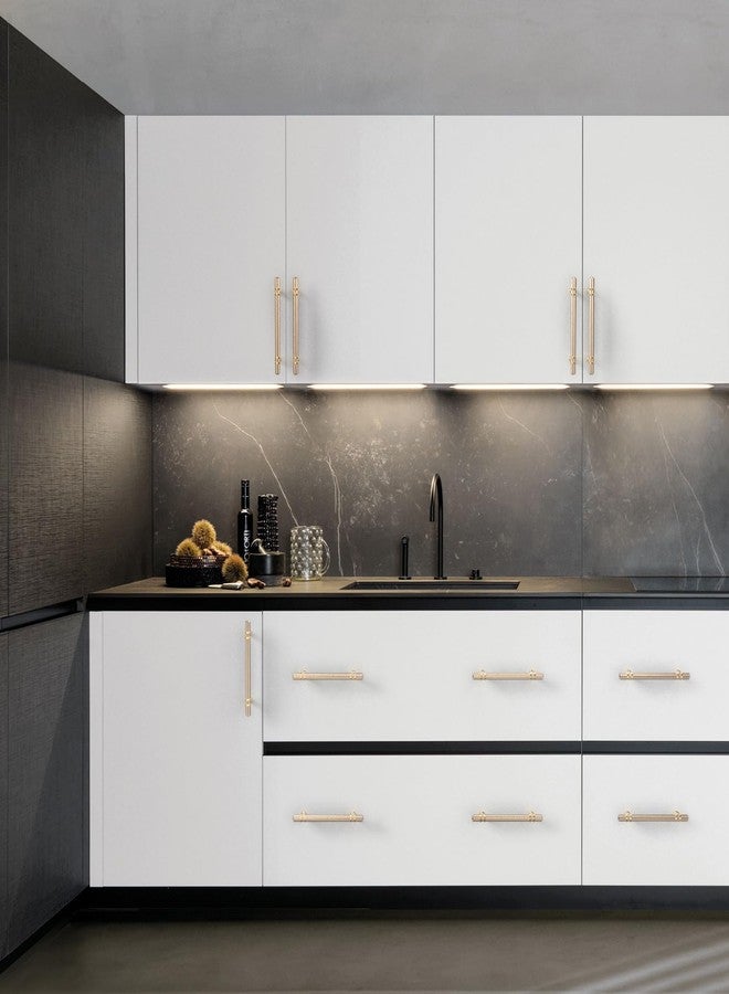 Coinkoly Gold Cabinet Pulls Knurled Kitchen Cabinet Handles - Image 5