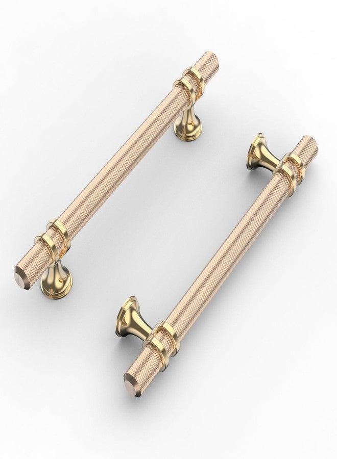 Coinkoly Gold Cabinet Pulls Knurled Kitchen Cabinet Handles - Image 1