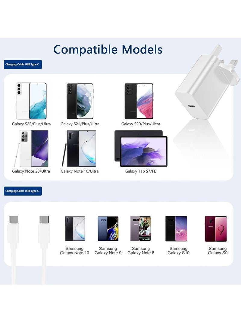 بيوينتي NEW 25W USB-C Super Fast Charger Adapter for Samsung Galaxy Devices - White - Image 3