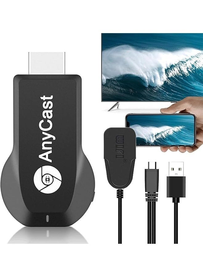 AnyCast M2 Plus WiFi Display Reciever, 4K Wireless HDMI Display Adapter, 1080P Mobile Screen Mirroring Receiver, for Android/Mac/iOS Windows - Image 1