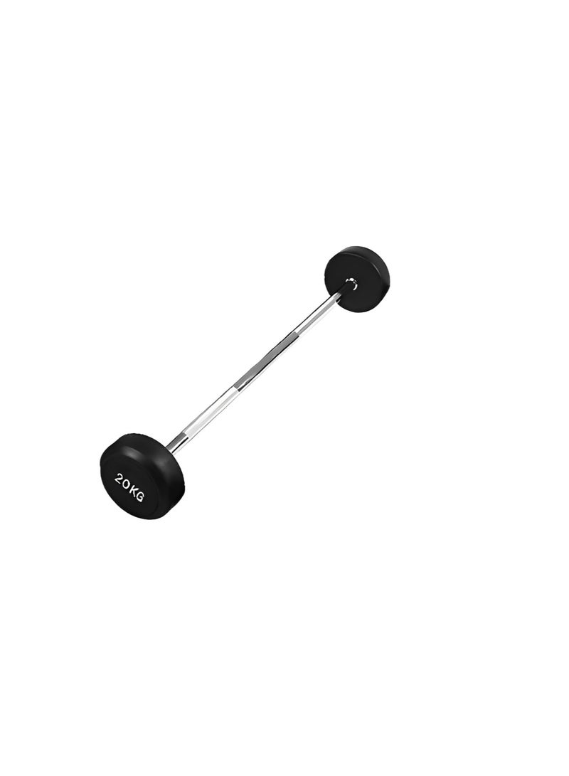 H PRO HM Sports 20KG Fixed Straight Barbell | Fixed Barbell with straight Grip for Comfortable Lifting - Image 1
