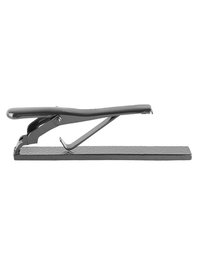 Roctee 2Pcs Black Tie Bar Clip 2.4 Inch, Men’s Tie Tacks Pins Tie Clips Necktie Bar Pinch Clip Set for Regular Normal Size Ties for Men Tie Set Accessories Jewelry Fashion Designs - Image 5