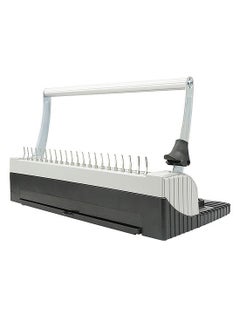 Binding Machine 21-Hole Comb Punch Binder Machine for Letter Size / A4 / A5 Paper Easy to Punch Handle Adjustable Margin
