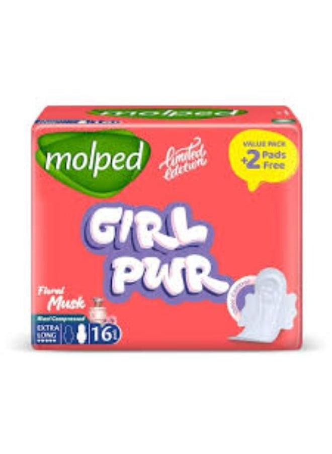 Molped ANTIBACTERIAL MAXI THICK EXTRA LONG 16 PADS 