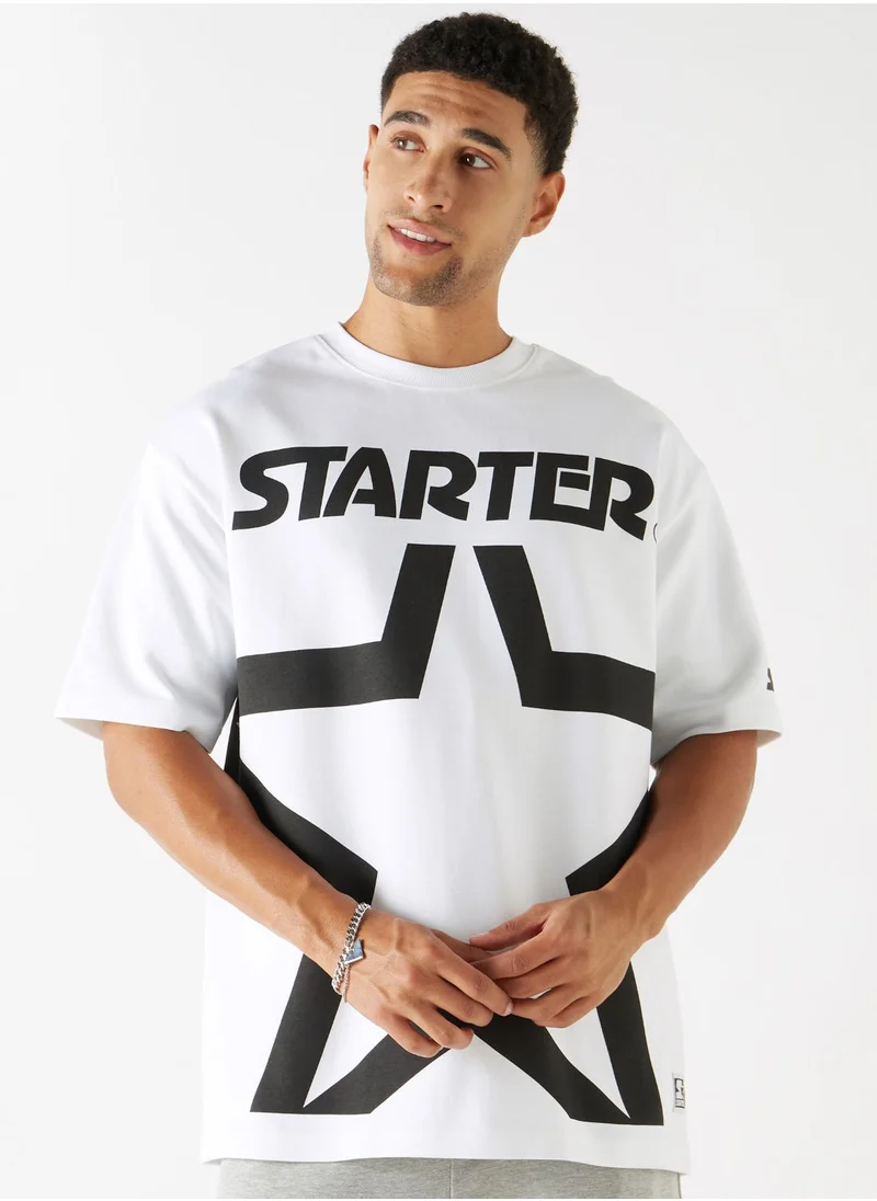 ستارتر Logo Print Crew Neck T-Shirt