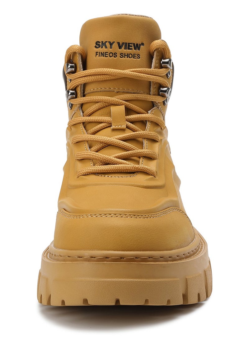 Sky View Men's Fashion Sneaker Martin Boots Lace Up High top  Ankle Boot Lightweight  Breathable Comfortable Slip Resistant Protective  Walking Shoes Indoor Outdoor - Image 3