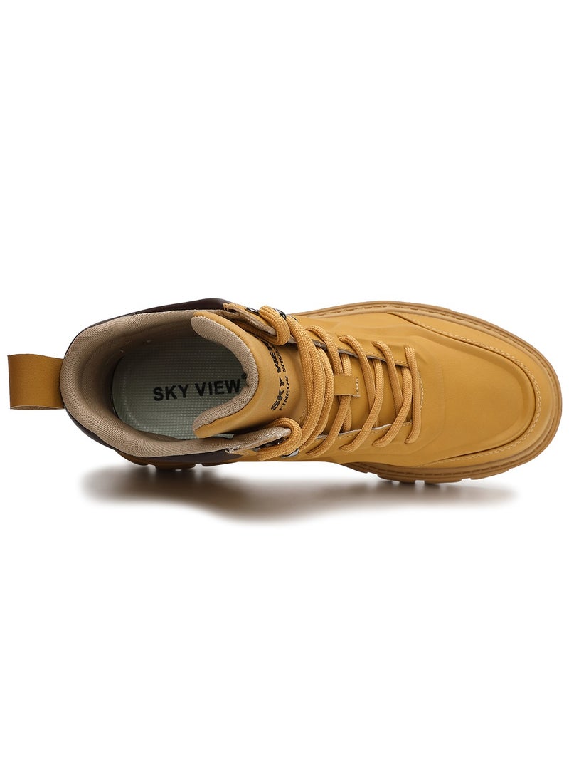 Sky View Men's Fashion Sneaker Martin Boots Lace Up High top  Ankle Boot Lightweight  Breathable Comfortable Slip Resistant Protective  Walking Shoes Indoor Outdoor - Image 5