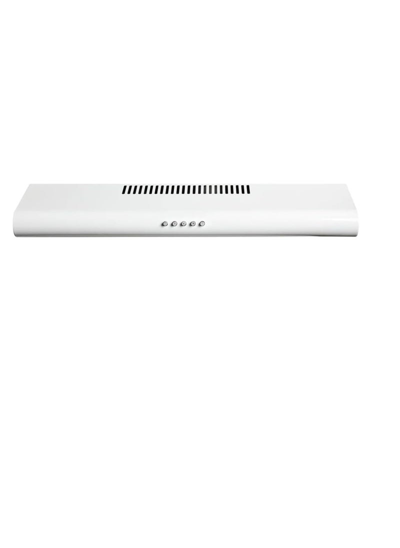 نوفيكس - Under Cabinet Kitchen Hood White 60cm Range Hood Convertible Duct 3-Speed Push Buttons, LED Light, and Powerful 1700 RPM - Image 1