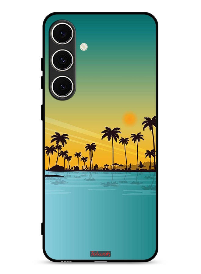 Tolwak Samsung Galaxy S24 FE 5G Protective Case Cover Scenery Abstract Art - Image 1