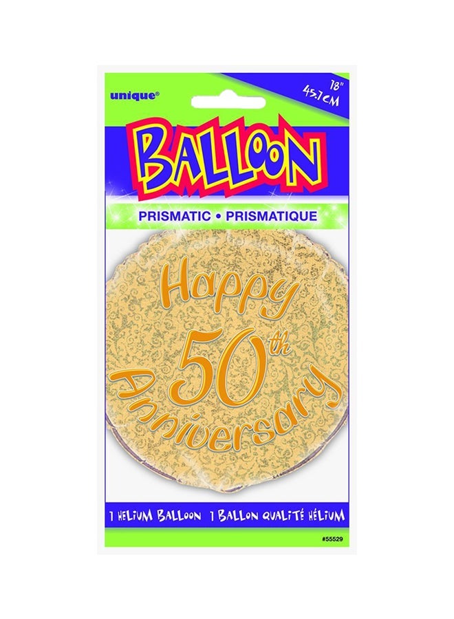 Unique 50th Anniversary Balloon 18inch - Image 1