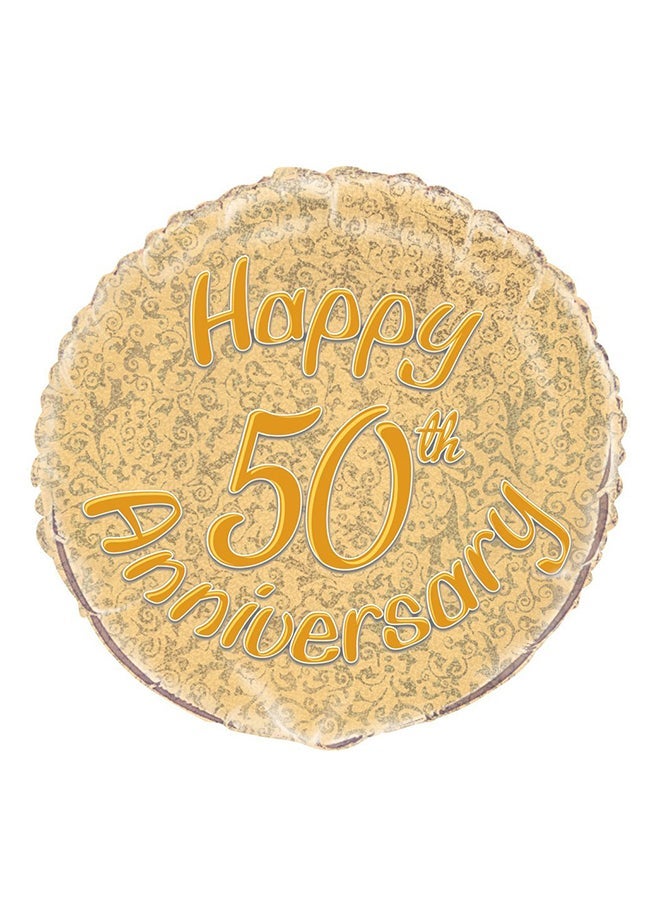 Unique 50th Anniversary Balloon 18inch - Image 2