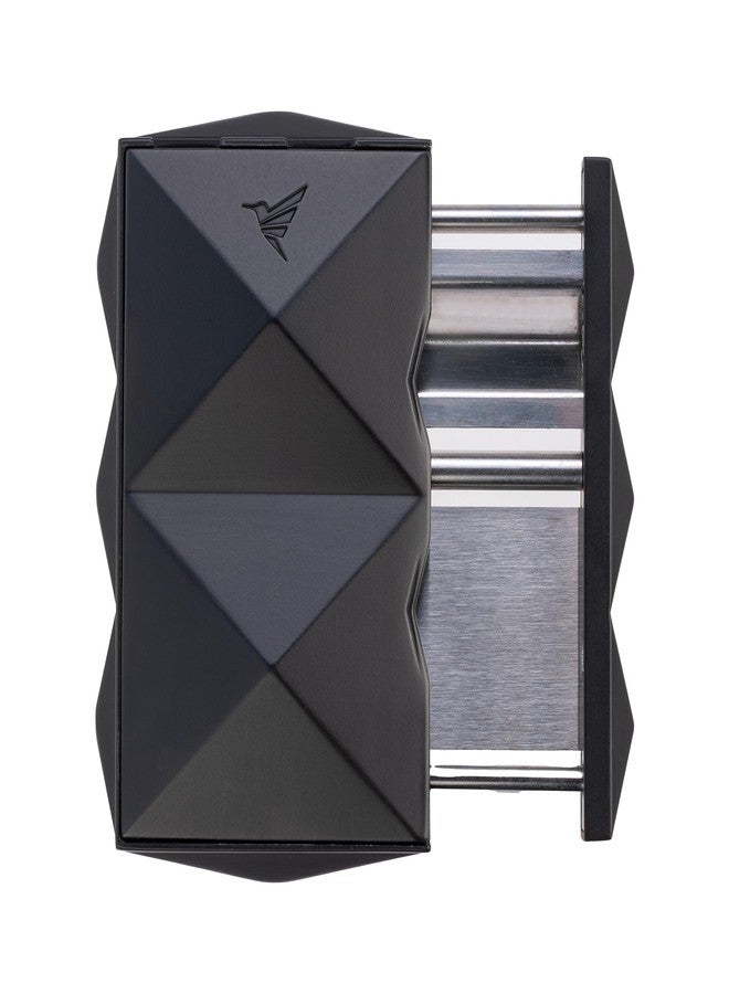 Colibri Quasar SV-Cut Cigar Cutter - Stainless Steel Spring-Loaded V Cutter, Deep Precision Cut up to 60+ Ring Gauge, Ergonomic Design, Premium Cigar Accessory (Black) - Image 3