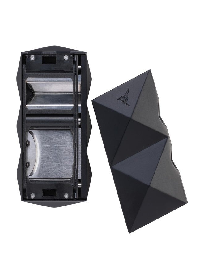 Colibri Quasar SV-Cut Cigar Cutter - Stainless Steel Spring-Loaded V Cutter, Deep Precision Cut up to 60+ Ring Gauge, Ergonomic Design, Premium Cigar Accessory (Black) - Image 5