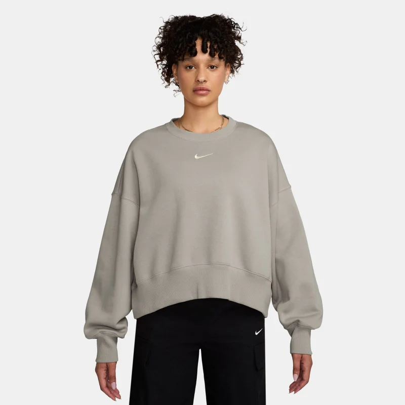 Nike Black Women's Sportswear Phoenix Fleece Sweatshirt for Women | Best Price UAE