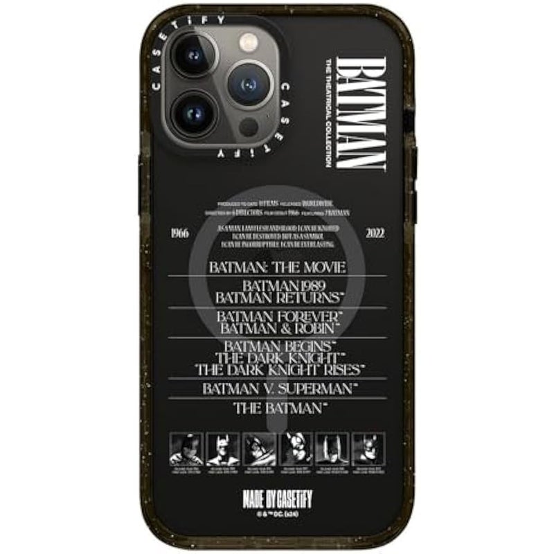 Casetify Impact iPhone 13 Pro Max Case 【Batman Co-Lab / 4X Military Grade Drop Tested / 8.2ft Drop Protection/Compatible with Magsafe】 - A Hero Can be Anyone - Clear Black - Image 2
