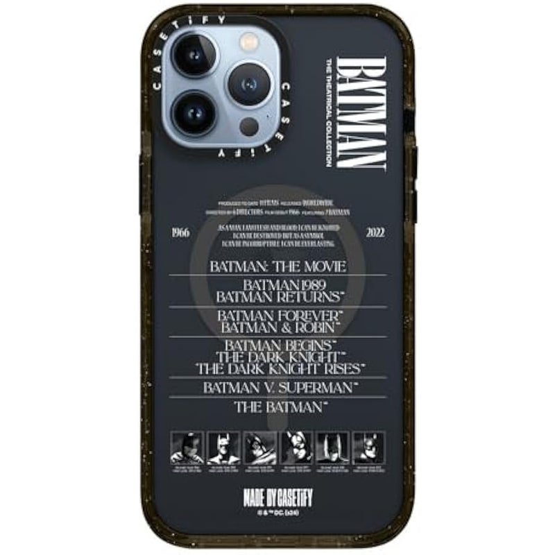 Casetify Impact iPhone 13 Pro Max Case 【Batman Co-Lab / 4X Military Grade Drop Tested / 8.2ft Drop Protection/Compatible with Magsafe】 - A Hero Can be Anyone - Clear Black - Image 3