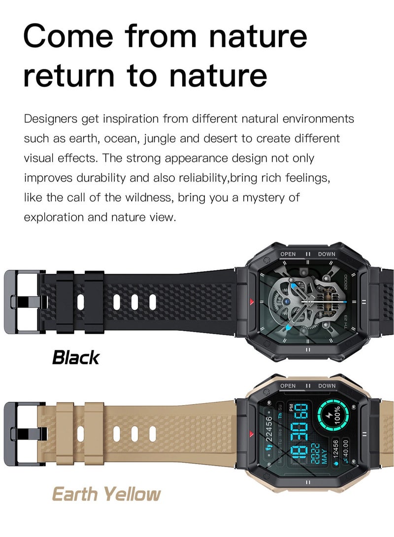 RollsTimi  Men's Smartwatch 1.85" IPS full Touch Screen Sports Fitness Tracker Heart Rate Sleep Monitor Waterproof Smart Watch for Men - Image 4