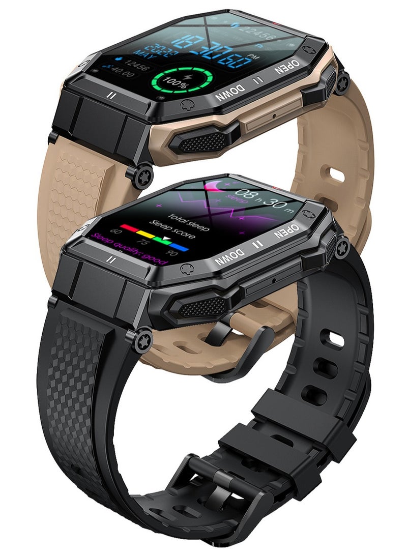 RollsTimi  Men's Smartwatch 1.85" IPS full Touch Screen Sports Fitness Tracker Heart Rate Sleep Monitor Waterproof Smart Watch for Men - Image 2