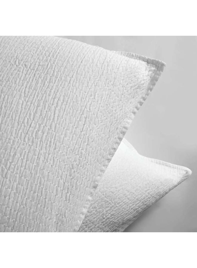 Pan Home Winston 3-Piece Quilted Bedspread Set - White - Image 4