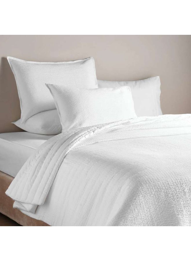 Pan Home Winston 3-Piece Quilted Bedspread Set - White - Image 1