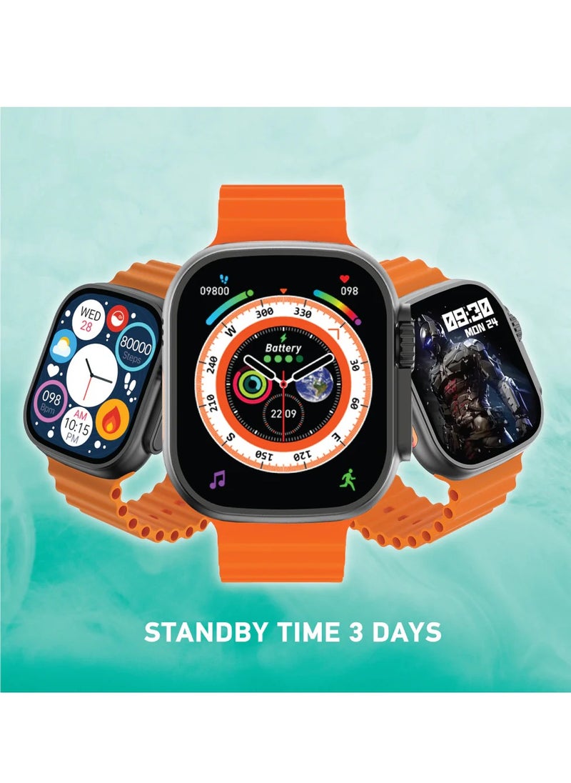 My Candy - Smart Watch 1.95 Inch Rectangle Double UI Display 49mm Super Ultra (SW-B200) - Image 1