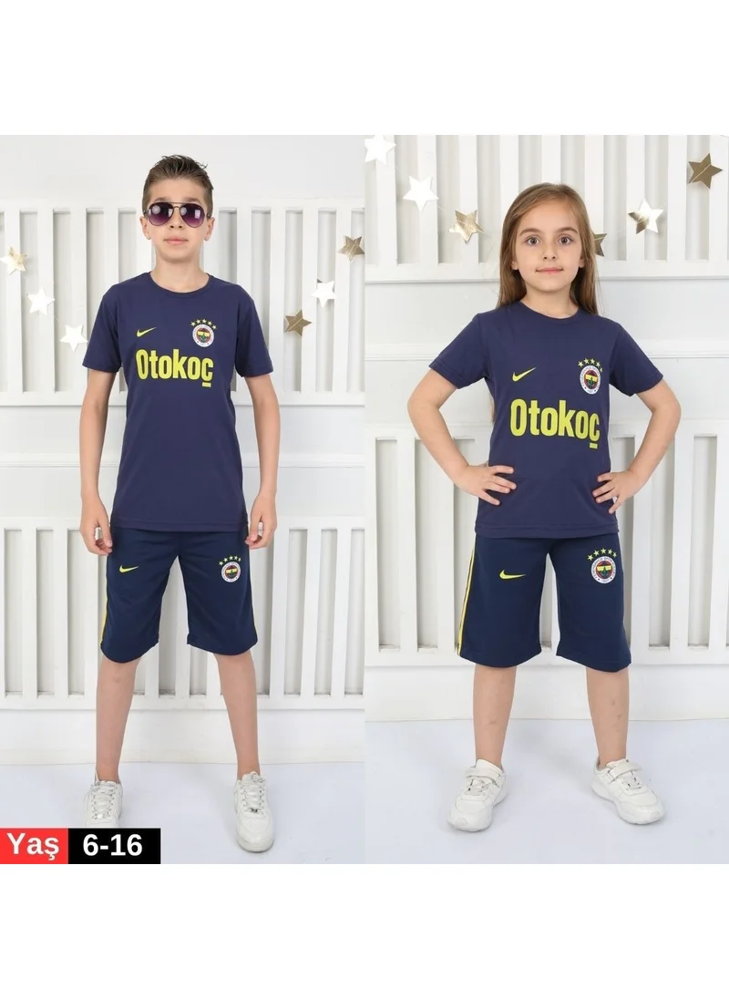 Mavi Boncuk Kids Fan Cotton Jersey Navy Blue
