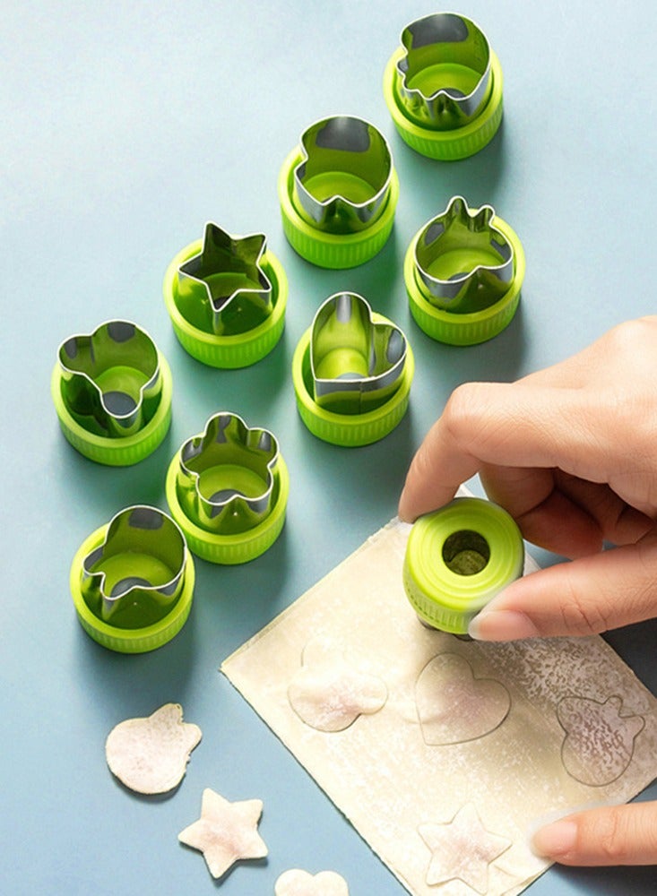 20pcs Stainless Steel Kitchen Cartoon Fruit And Noodles Cutter Sets For Kids Satr Heart Cookie Cutters Mold Baking Tool  - Image 2