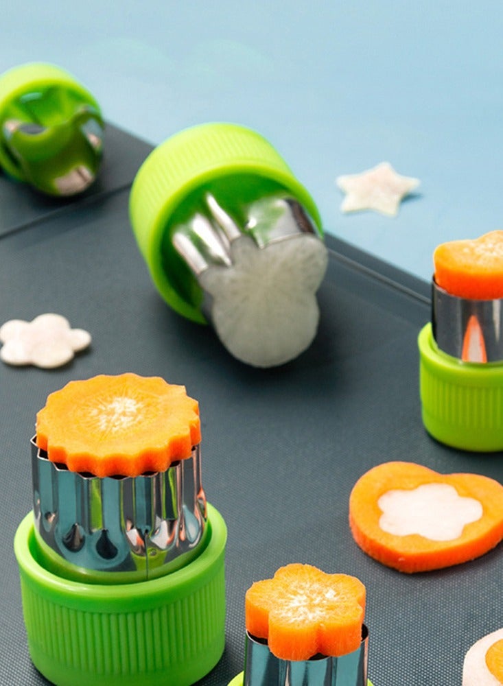 20pcs Stainless Steel Kitchen Cartoon Fruit And Noodles Cutter Sets For Kids Satr Heart Cookie Cutters Mold Baking Tool  - Image 4