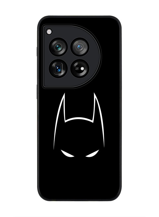 Stylizedd جراب بحافة سوداء متينة لهاتف OnePlus 12R / OnePlus Ace 3 5G، جراب ناعم ملائم لشكل الجسم بحواف مطاطية مرنة ومضاد للسقوط من مادة TPU الهلامية - Sneaky Bat - Image 1