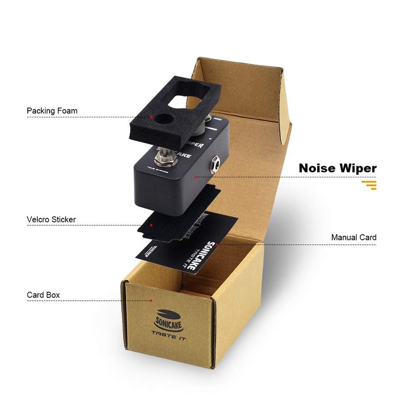 SONICAKE Noise Gate Effects Pedal Guitar Pedal Suppressor Noise Wiper Guitar Effects Pedal 2 Modes True Bypass - Image 5