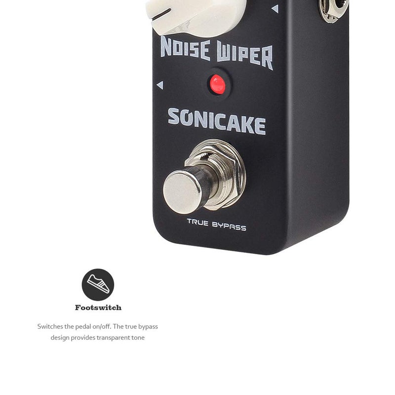 SONICAKE Noise Gate Effects Pedal Guitar Pedal Suppressor Noise Wiper Guitar Effects Pedal 2 Modes True Bypass - Image 3