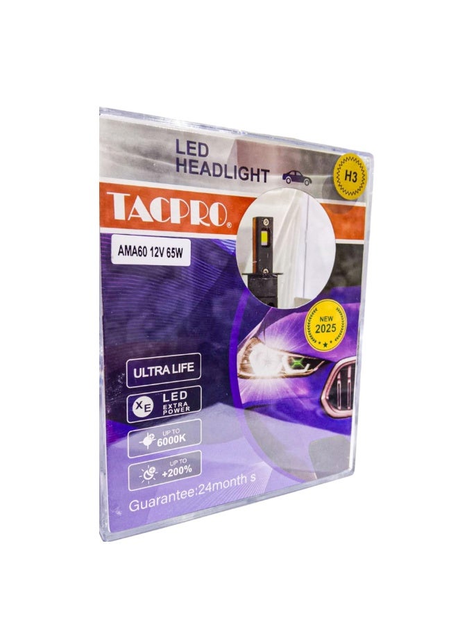 TACPRO LED TACPRO Car Headlight Kit H3 6000K 65W - Image 1