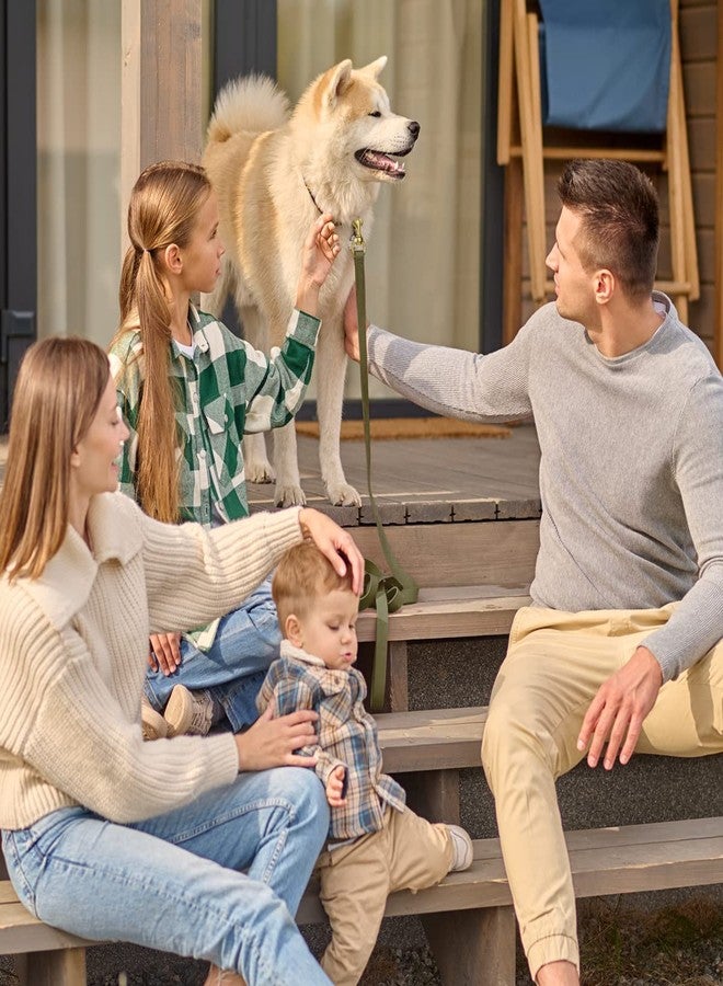 فايبر طوق كلاب فايبر K9 بيوثين المقاوم للماء للتدريب على التتبع، مناسب لكلاب شوتزهوند الرياضية والبحثية - حبل طويل مقاوم للروائح مع مشبك نحاسي صلب، مناسب للجراء متوسطة وكبيرة الحجم، 3/4 بوصة × 10 أقدام، لون أخضر زيتوني - Image 5