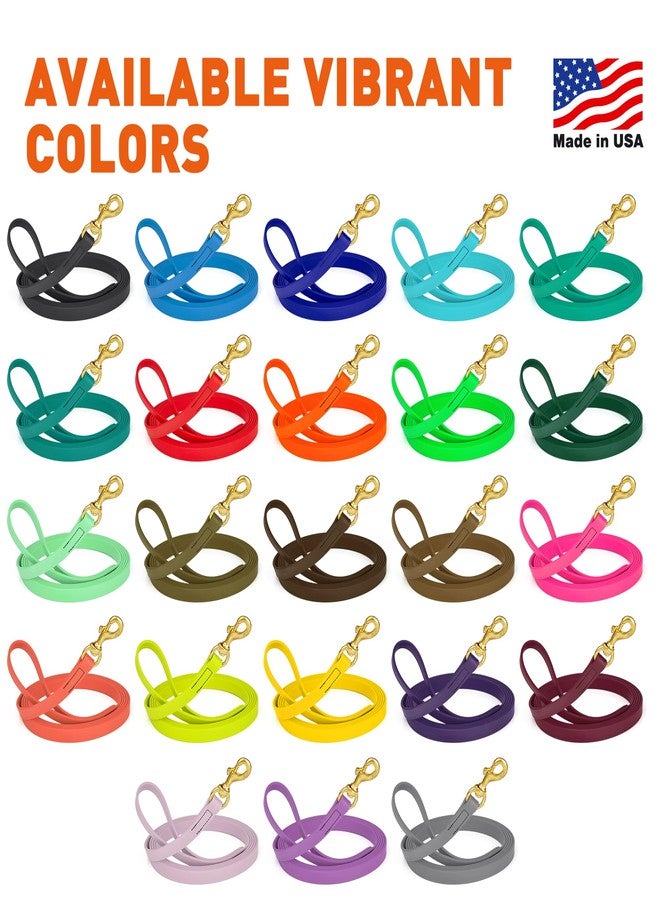 فايبر طوق كلاب فايبر K9 بيوثين المقاوم للماء للتدريب على التتبع، مناسب لكلاب شوتزهوند الرياضية والبحثية - حبل طويل مقاوم للروائح مع مشبك نحاسي صلب، مناسب للجراء متوسطة وكبيرة الحجم، 3/4 بوصة × 10 أقدام، لون أخضر زيتوني - Image 3