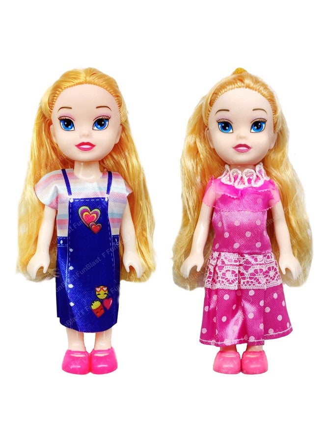 فنبلاست دمى فن بلاست للبنات - دمى أخت جميلة واقعية للأطفال البنات، دمية لطيفة للبنات، دمية طفل لطيفة للأطفال، دمى بملابس تنكرية للبنات (عبوة من قطعتين) - Image 1