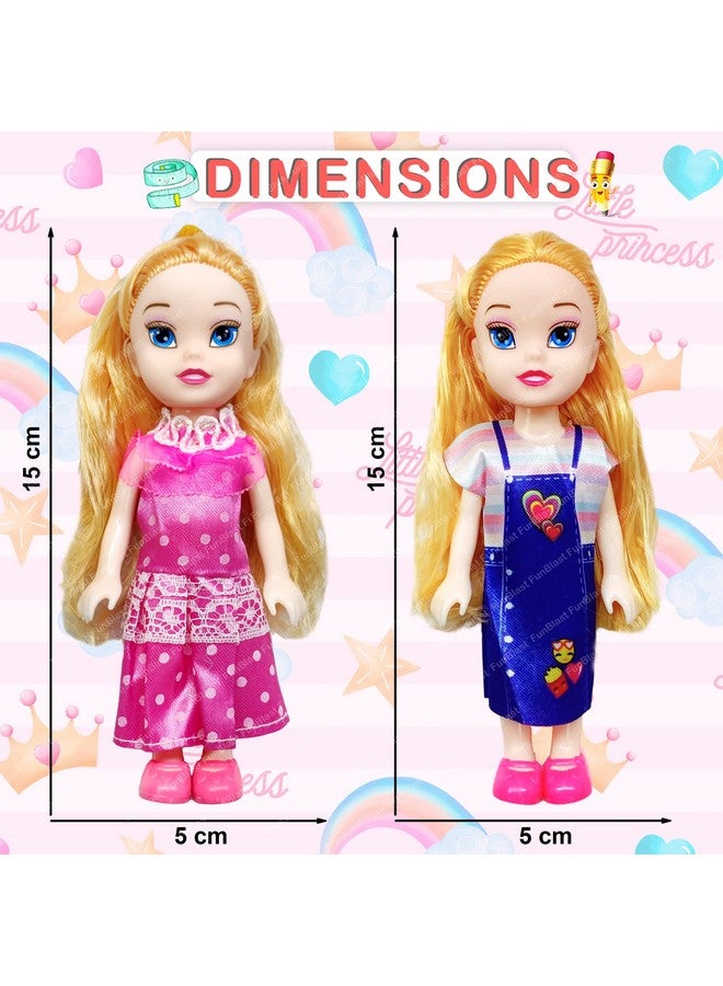 فنبلاست دمى فن بلاست للبنات - دمى أخت جميلة واقعية للأطفال البنات، دمية لطيفة للبنات، دمية طفل لطيفة للأطفال، دمى بملابس تنكرية للبنات (عبوة من قطعتين) - Image 2