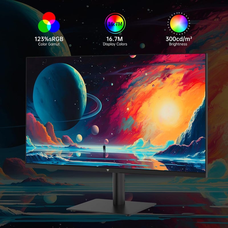 KTC 27 Inch QHD(2560 * 1440) 100Hz Computer Monitor - IPS Panel, Anti-Blue Light Screen, 100% High Color Gamut, 123% sRGB, Support FreeSync and GSync, PC Monitor for Casual Gaming and Working - Image 3