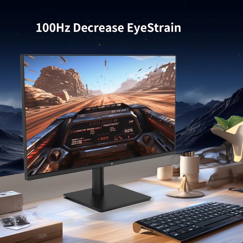 KTC 27 Inch QHD(2560 * 1440) 100Hz Computer Monitor - IPS Panel, Anti-Blue Light Screen, 100% High Color Gamut, 123% sRGB, Support FreeSync and GSync, PC Monitor for Casual Gaming and Working - Image 4