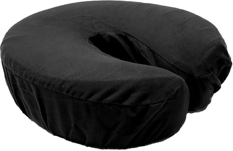 Therapists Choice Therapists Choice Premium Deluxe Microfiber Massage Table Face Cradle Covers 4pcs per Package Black