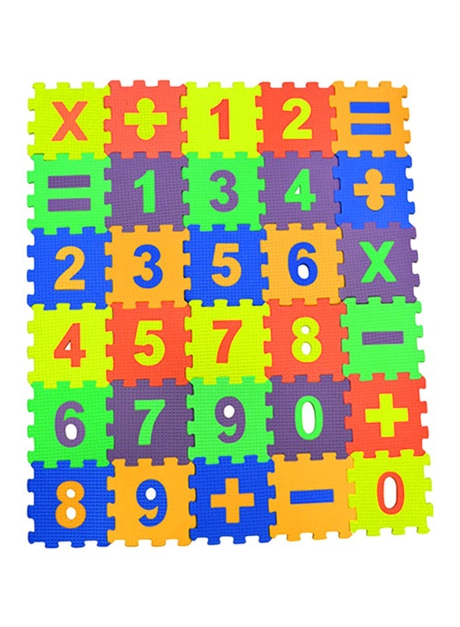 NIBEMINENT 30-Piece Eva Puzzle Mathematic Sets Game Tile Play Mats 12x12centimeter - Image 1