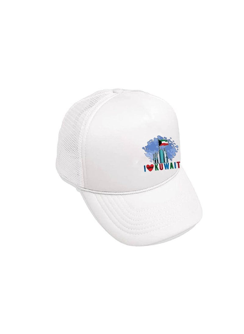 PRINTSHOP4ME Kuwait Mesh Cap With Plastic Closure For Men And Women–Perfect For National Day,Sports Activities And Casual Wear–Great Gift For Sports Fans And Events - Image 2