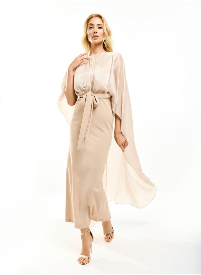 House of Moda Belted Maxi Dress - Image 1