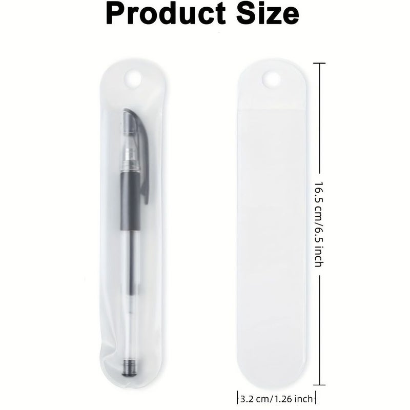 Transparent Matte Pen Sleeves Pack Of 10 For Makeup Brush Storage And Gift - Image 2