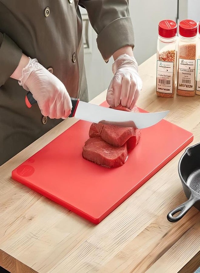 OCSParts OCS Parts Pro Chef Series 18" x 12" Red Cutting Board | Polyethylene Cutting Boards | Color Coded Dishwasher Safe Food Prep Board for Home and Commercial Kitchens - Image 3
