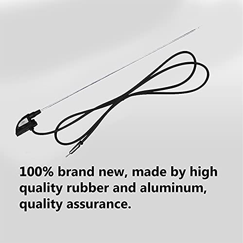 Auto Pearl - Vehicle Roof Mount Rubber Antenna Mast Flexible Car Antenna with Anti-Theft Design and Car Wash Safe - Black -Bolero - Image 4