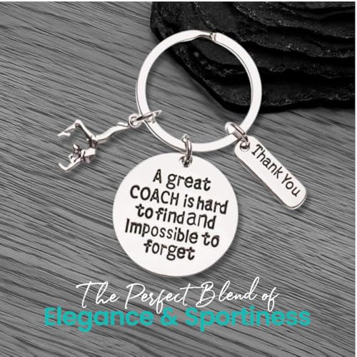 Infinity Collection Gymnastics Coach Keychain, Gymnastic Coach Gift, Great Coach is Hard to Find But Impossible to Forget Coach Keychain - Image 4
