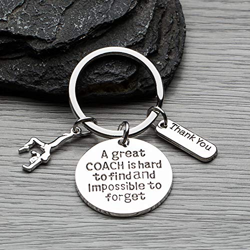 Infinity Collection Gymnastics Coach Keychain, Gymnastic Coach Gift, Great Coach is Hard to Find But Impossible to Forget Coach Keychain - Image 2