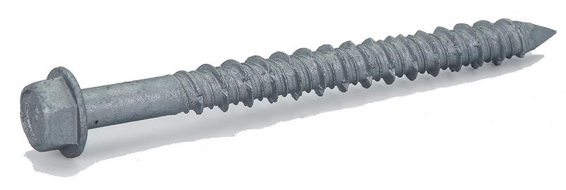 CONFAST 1/4" x 2-3/4" Concrete Screws 410 Stainless Steel Hex with Concrete Drill Bit for Anchoring to Masonry, Block or Brick (50 per Box) - Image 1
